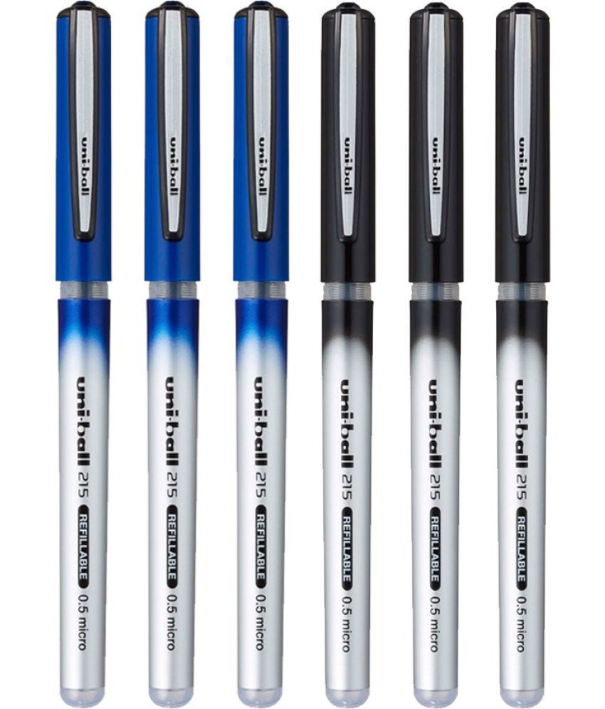 Uniball - Blue Roller Ball Pen ( Pack of 6 )