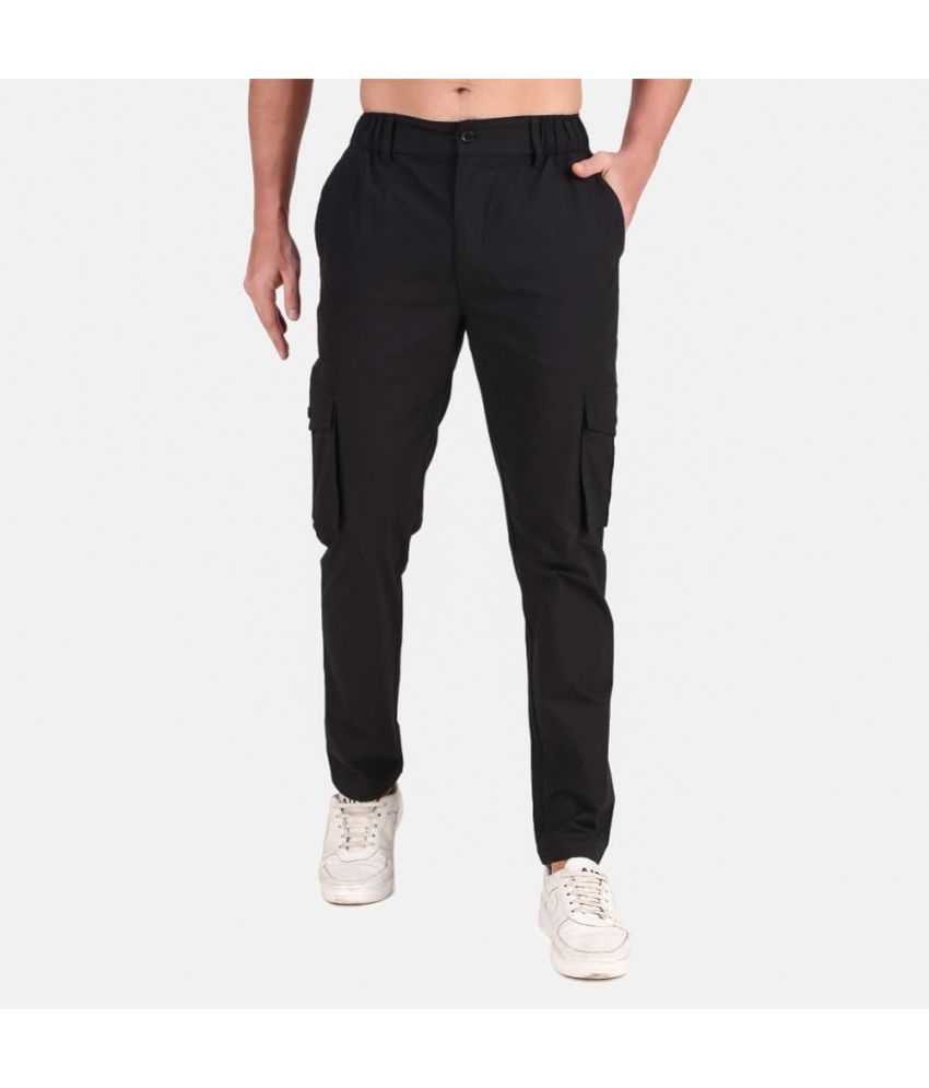     			V4M Black Slim Cargos ( Pack of 1 )