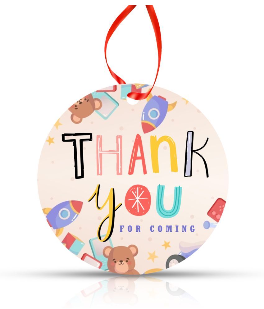     			Zyozi Thank You for Coming Gift Tags for Kids Birthday, Wedding, Baby Shower Party Supplies Decoration Party Favors, Pack of 28