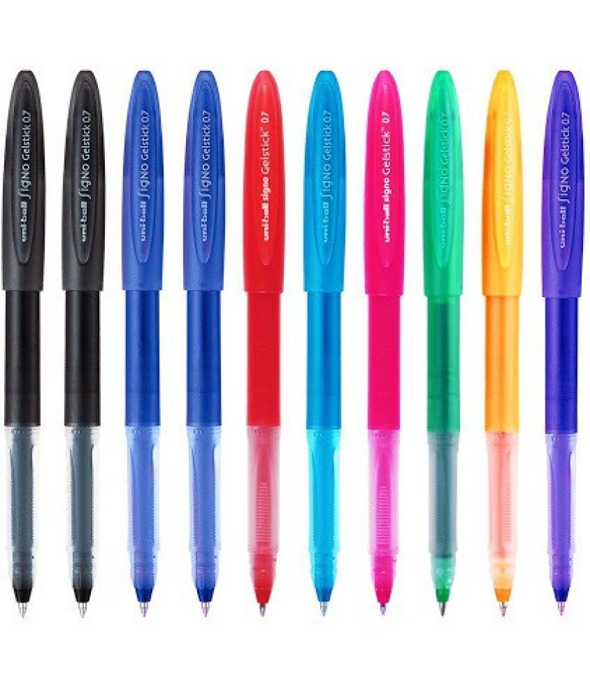     			uni-ball UM 170 Signo Gelstick Gel Pen (0.7mm, Assorted Ink, Pack of 10)