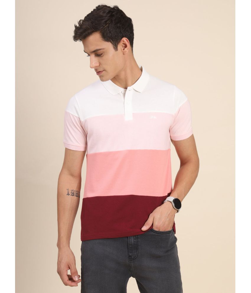     			Dennis Lingo - Maroon Cotton Blend Slim Fit Men's Polo T Shirt ( Pack of 1 )