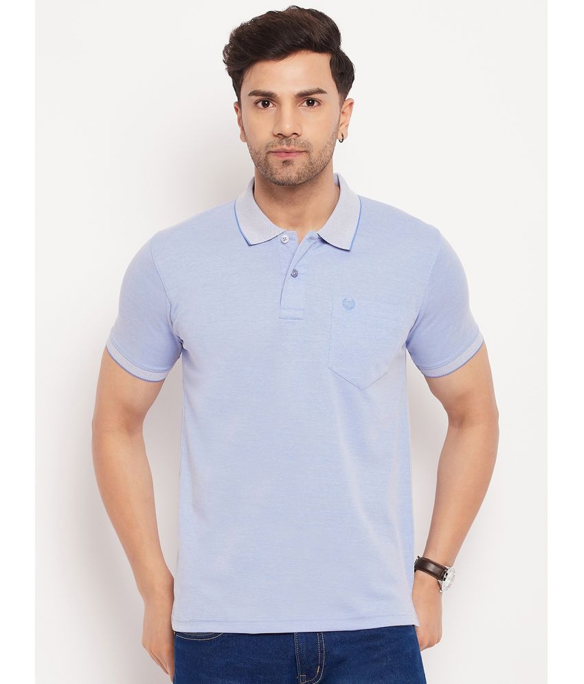     			Duke - Blue Cotton Blend Regular Fit Men's Polo T Shirt ( Pack of 1 )