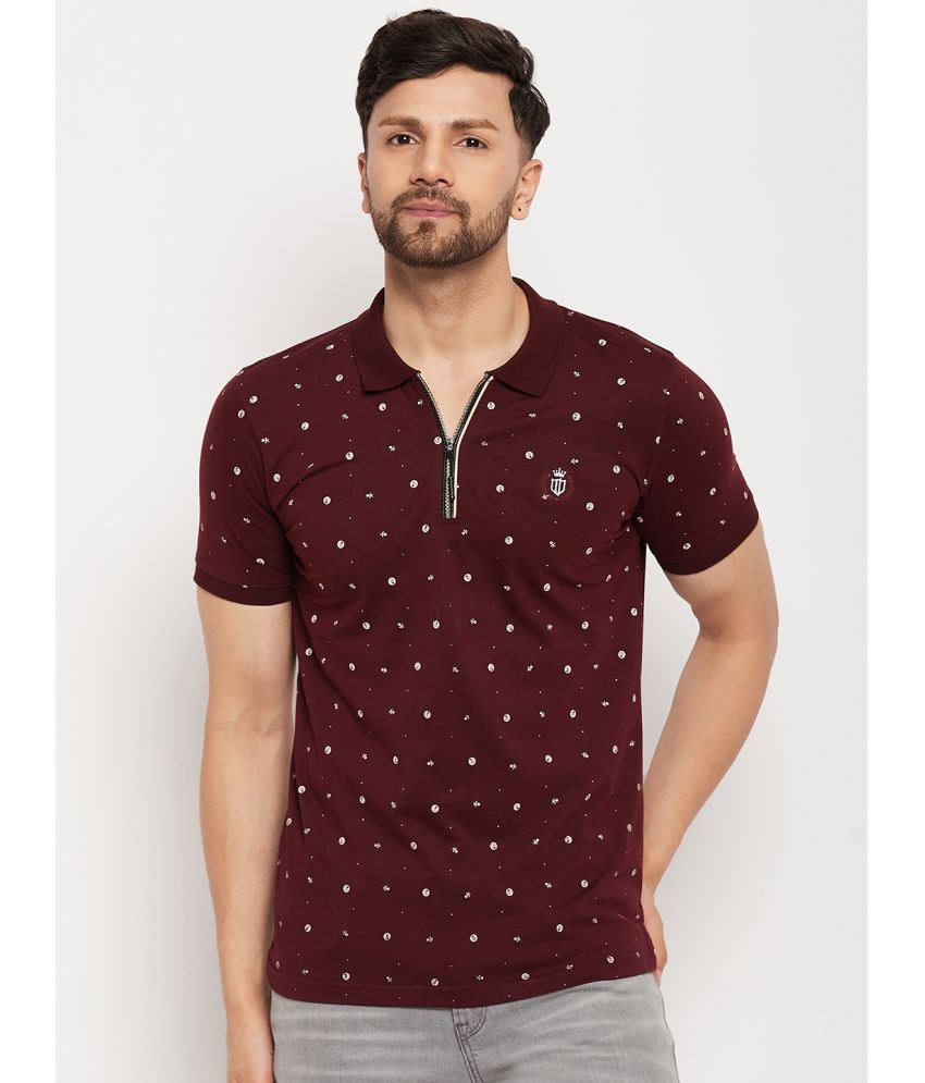     			Duke - Maroon Cotton Blend Slim Fit Men's Polo T Shirt ( Pack of 1 )