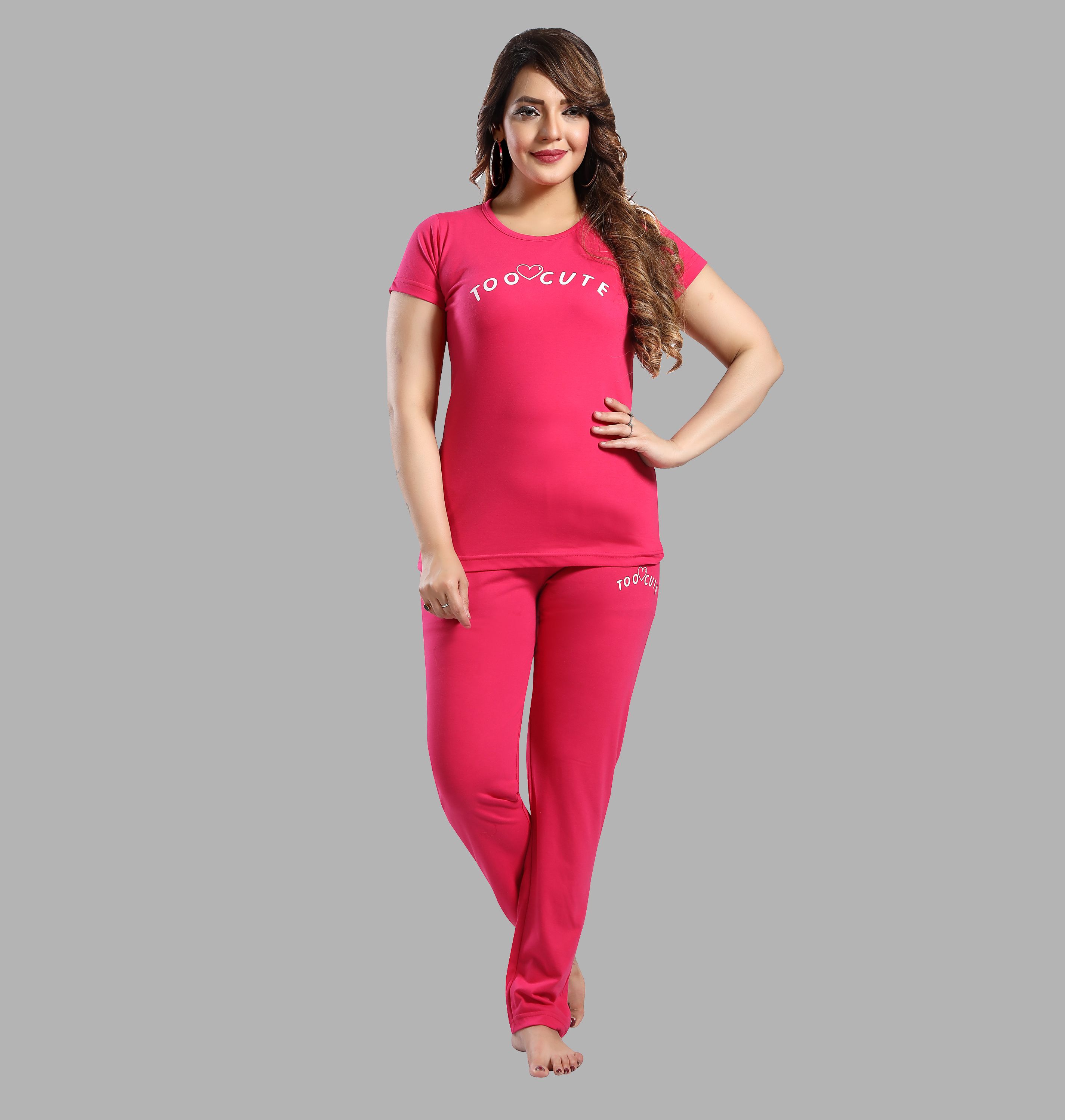     			G4Girl - Pink Hosiery Women's Nightwear Nightsuit Sets ( Pack of 1 )