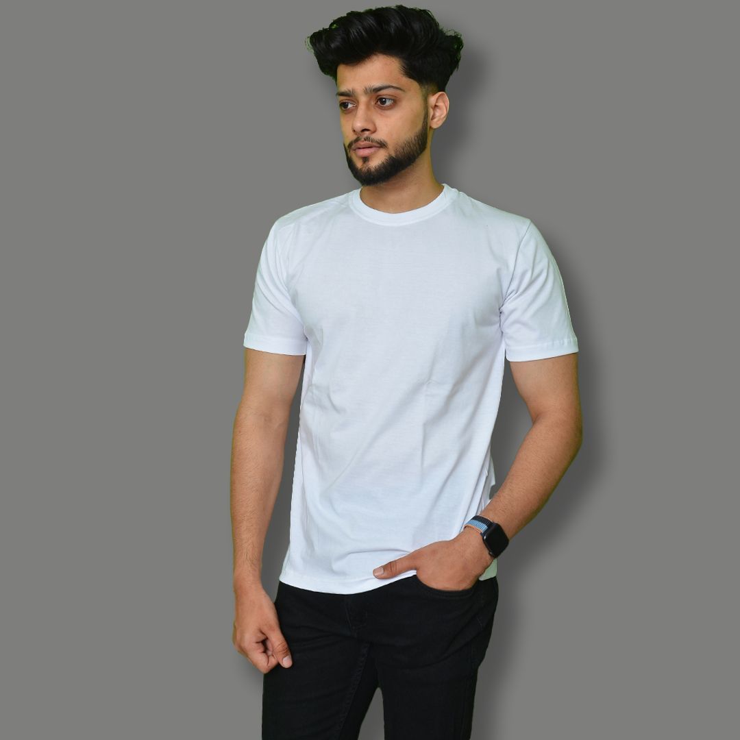     			Knite Wolf Pack of 1 Cotton Regular Fit Men's T-Shirt ( White )