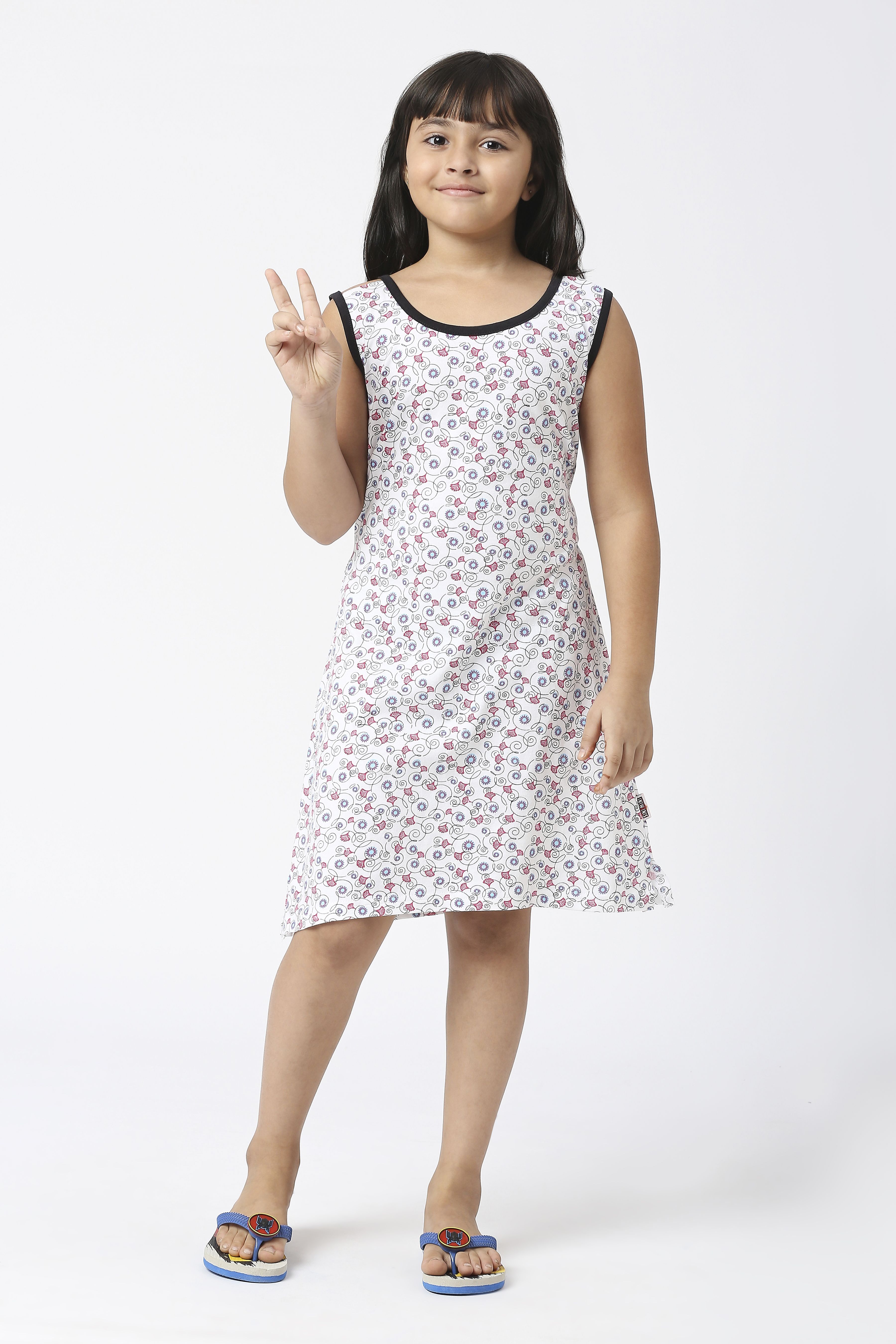     			Sini Mini - Black Cotton Girls Shift Dress ( Pack of 1 )