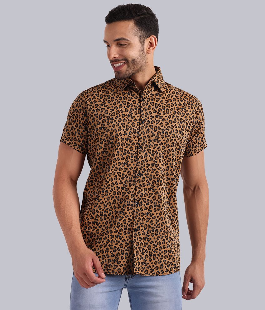     			TrendiVastra - Brown Viscose Regular Fit Men's Casual Shirt ( Pack of 1 )