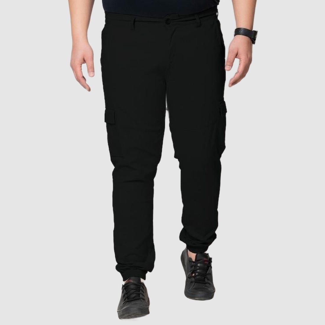     			IVOC Black Regular Cargos ( Pack of 1 )