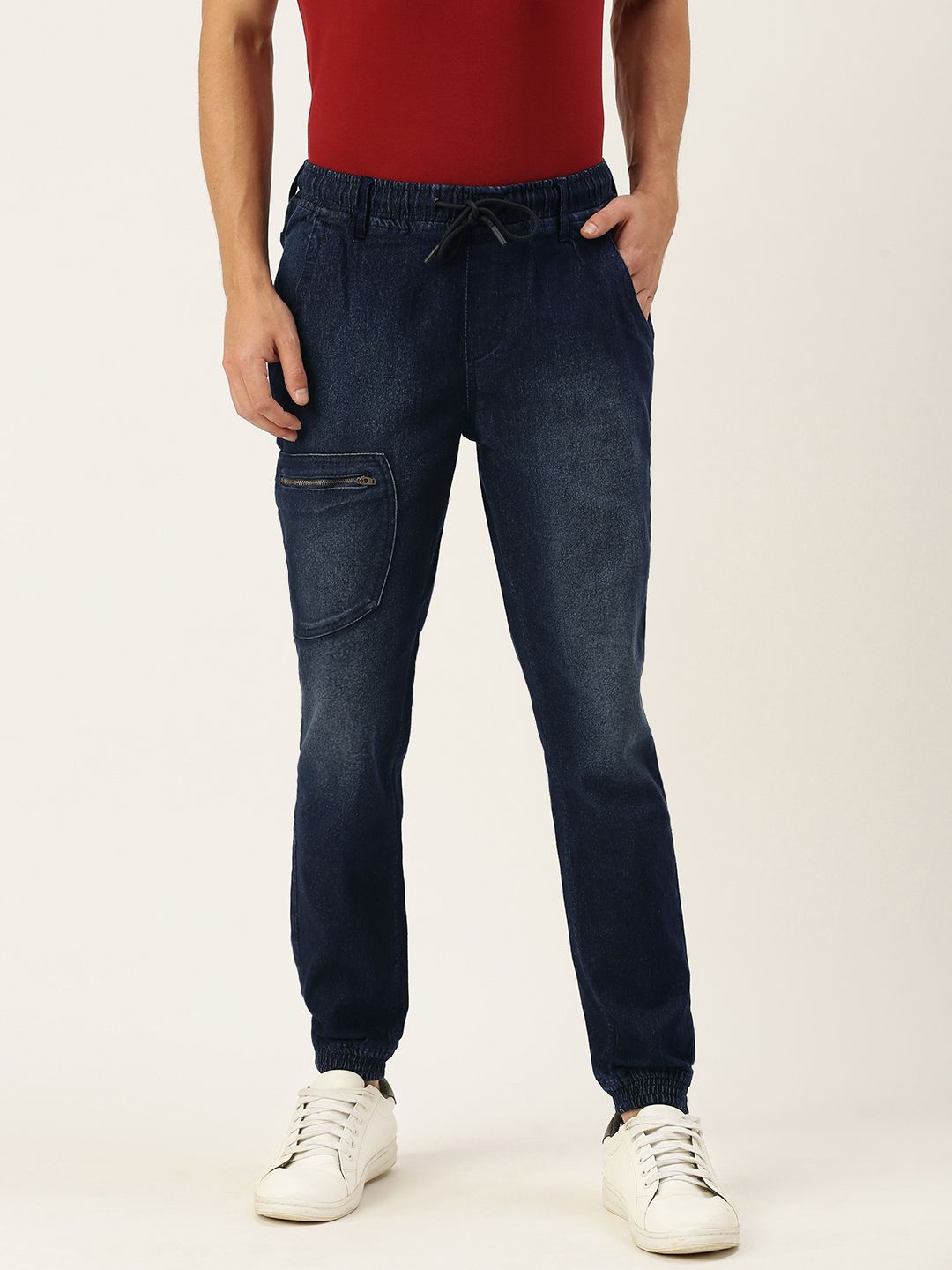     			IVOC - Navy Blue Cotton Blend Slim Fit Men's Jeans ( Pack of 1 )