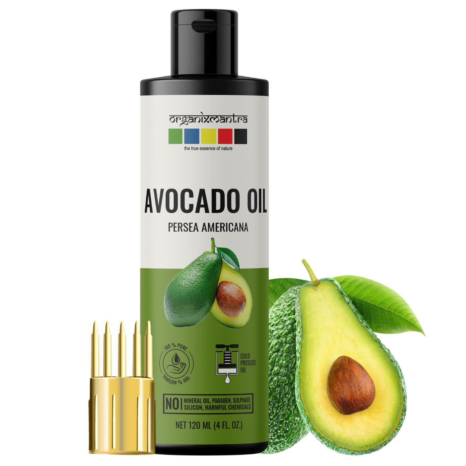     			Organix Mantra Avocado Oil, 100% Pure, Natural & Cold Pressed Organic Oil, 120ML