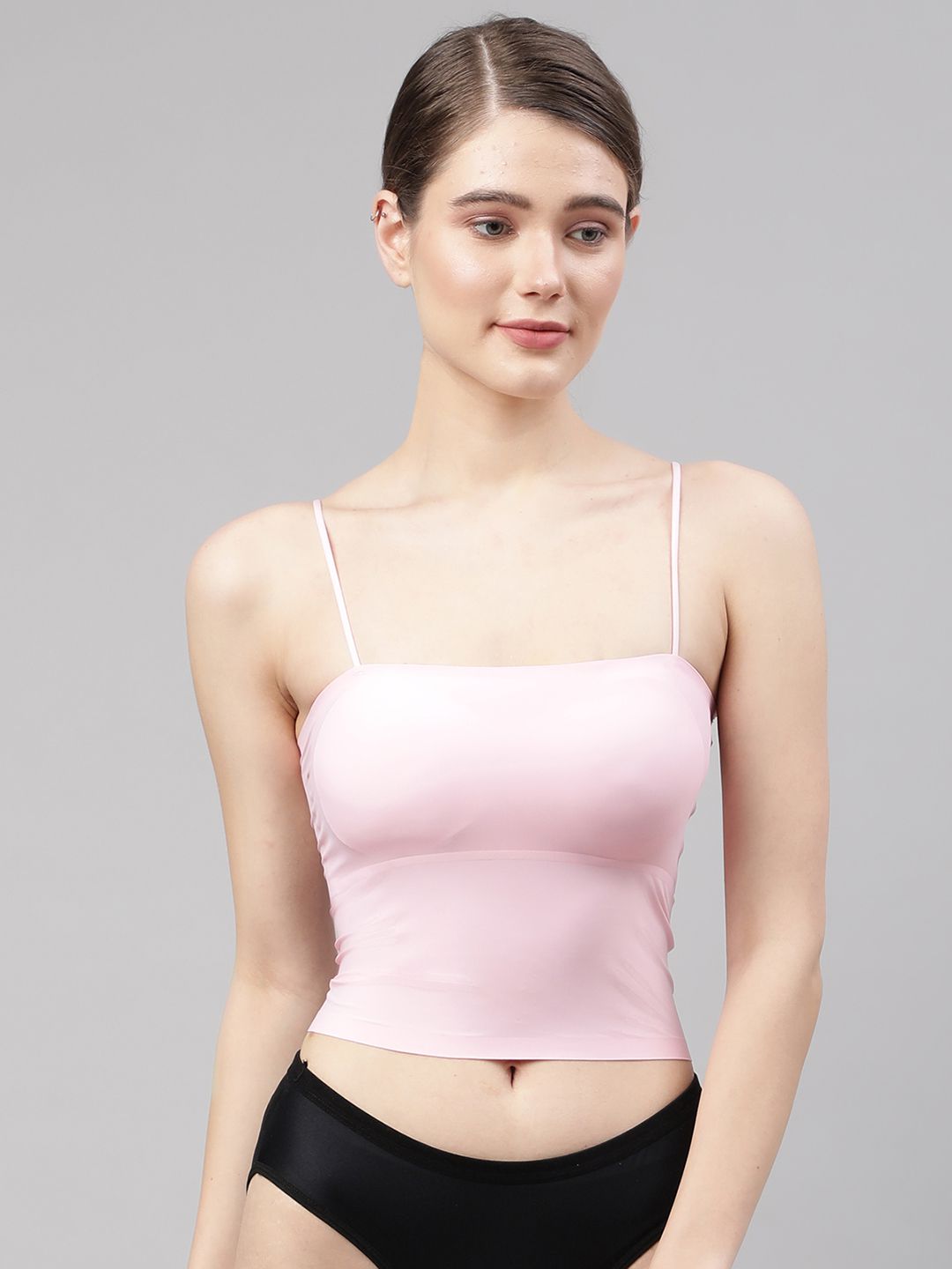     			PrettyCat - Pink Polyester Lightly Padded Women's Cami bra ( Pack of 1 )