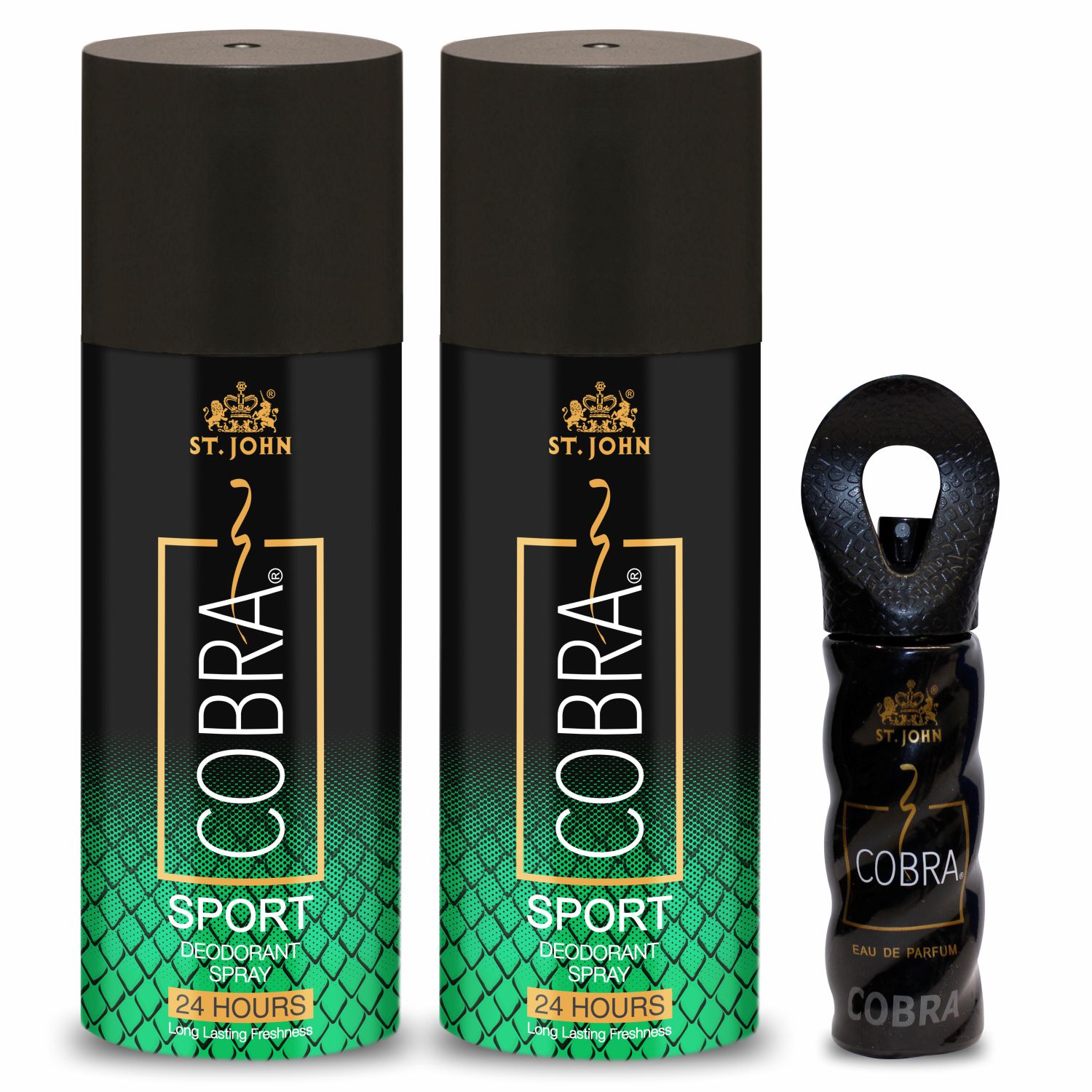     			St. John - Sports 150m & 15 Perfume Pack of 3 Deodorant Spray & Perfume for Unisex 150 ml ( Pack of 3 )