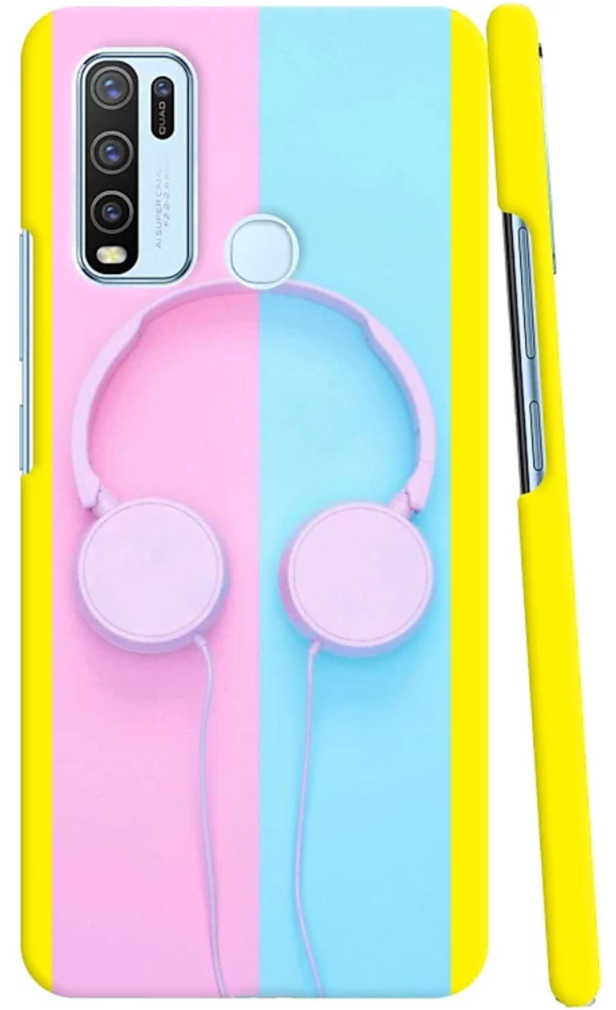     			T4U THINGS4U - Multicolor Printed Back Cover Polycarbonate Compatible For Vivo Y30 ( Pack of 1 )