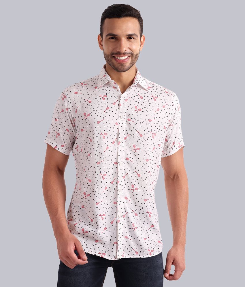     			TrendiVastra - Off White Rayon Regular Fit Men's Casual Shirt ( Pack of 1 )