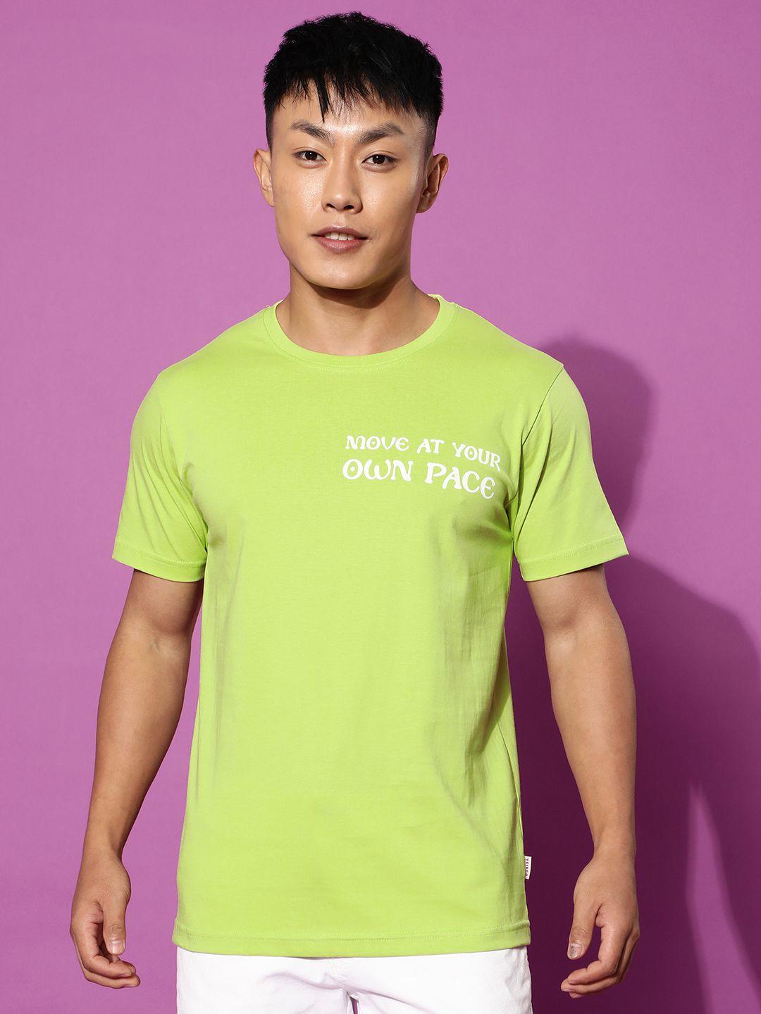    			Veirdo - Green Cotton Regular Fit Men's T-Shirt ( Pack of 1 )