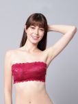 PrettyCat Lace Lightly Padded Women's Tube Bra ( Maroon )