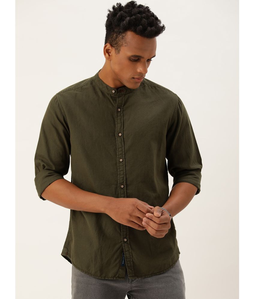     			Bene Kleed - Green Cotton Blend Regular Fit Men's Casual Shirt ( Pack of 1 )