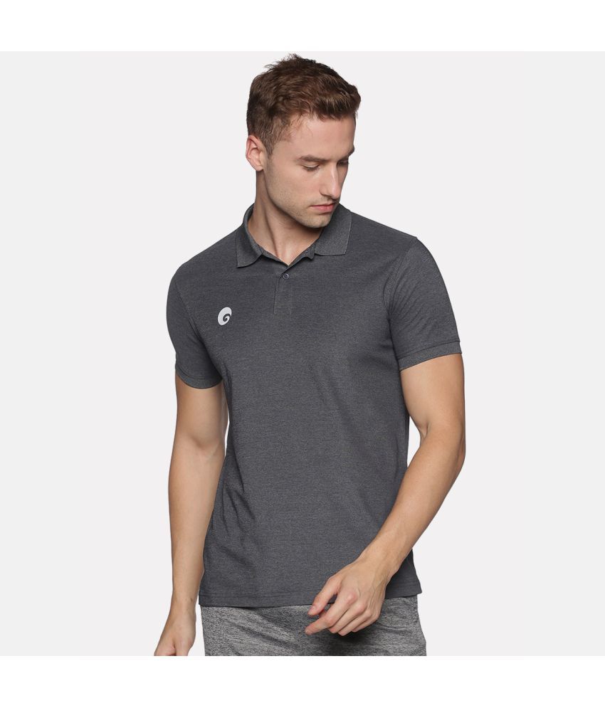     			Omtex - Grey Cotton Regular Fit Men's Sports Polo T-Shirt ( Pack of 1 )