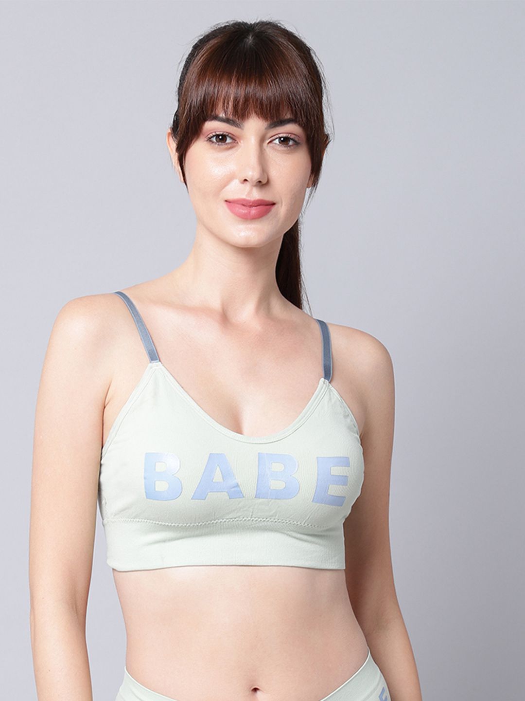     			PrettyCat - Sea Green Cotton Blend Lightly Padded Women's T-Shirt Bra ( Pack of 1 )