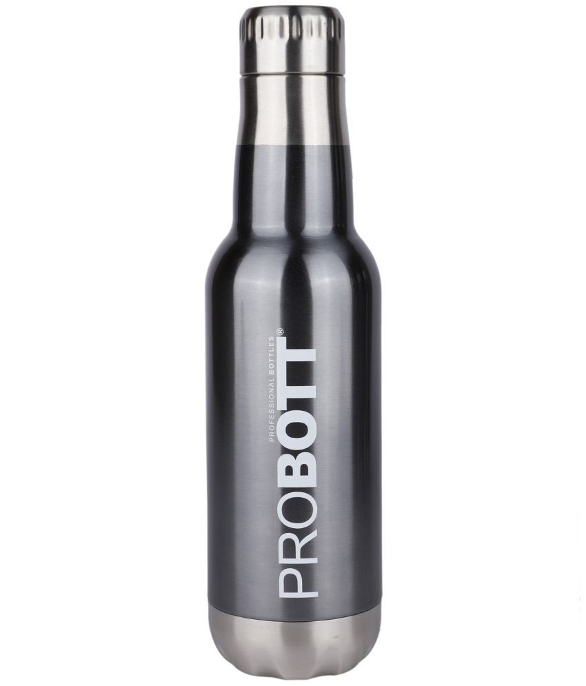     			Probott - Silver Steel Flask ( 500 ml )