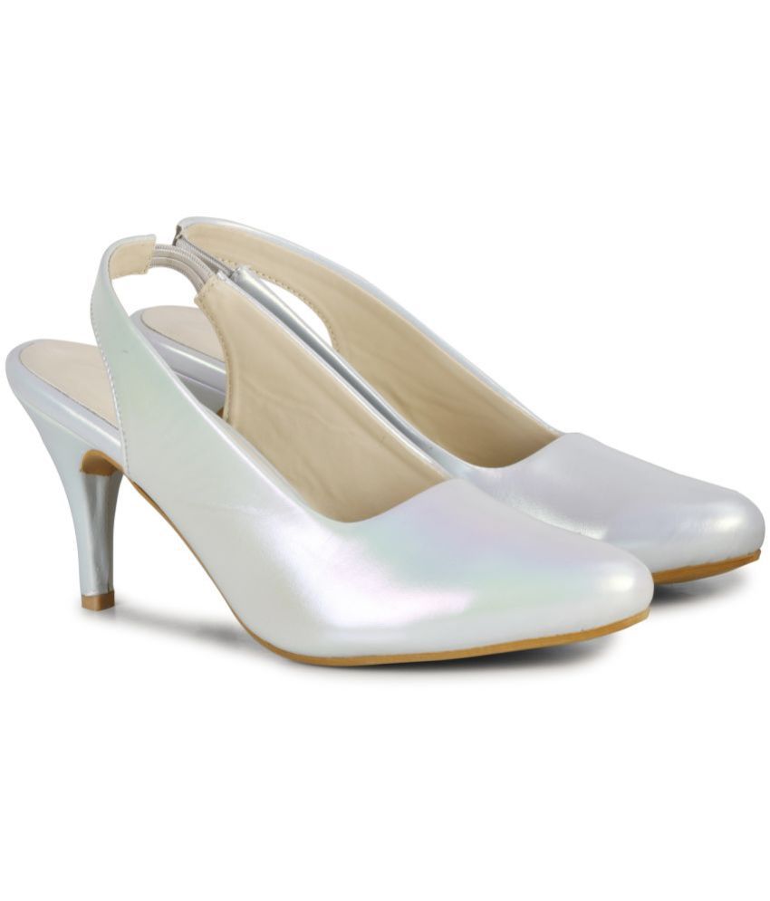     			Saheb - Light Grey Women's Pumps Heels