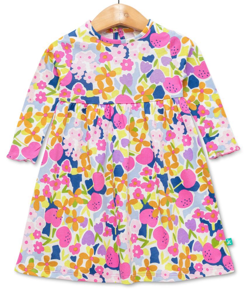     			Juscubs - White Cotton Baby Girl Frock ( Pack of 1 )