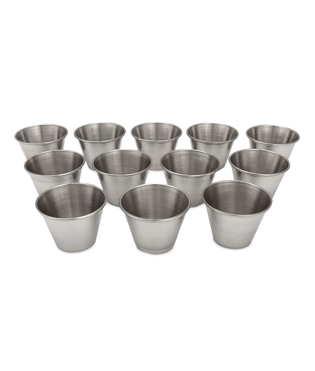     			HOMETALES - Sauce Cup Stainless Steel Chip&Dip Bowl 75 mL ( Set of 12 )