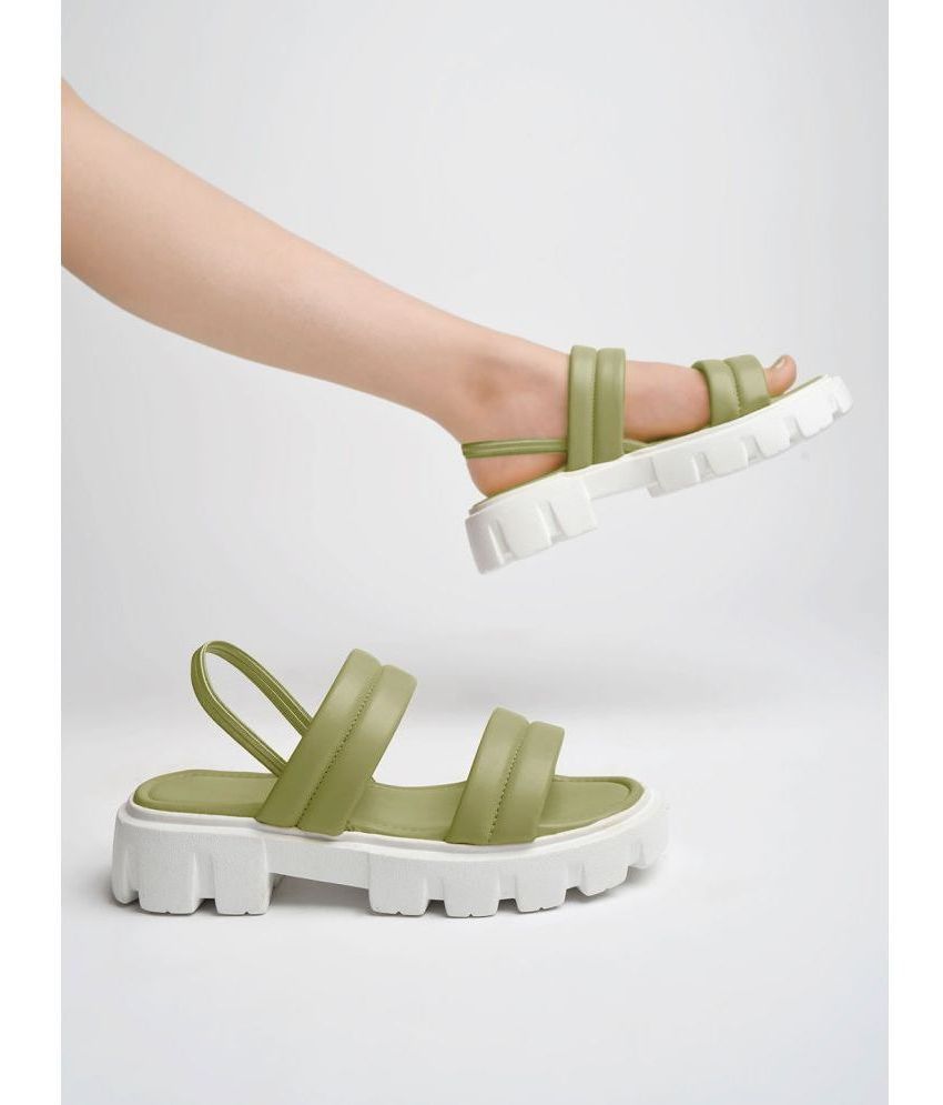     			Shoetopia - Green Women's Sandal Heels