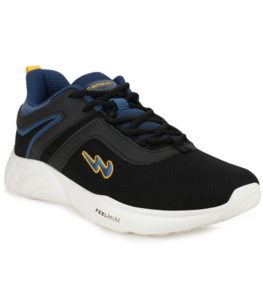     			Campus - Black Men's Sports Running Shoes