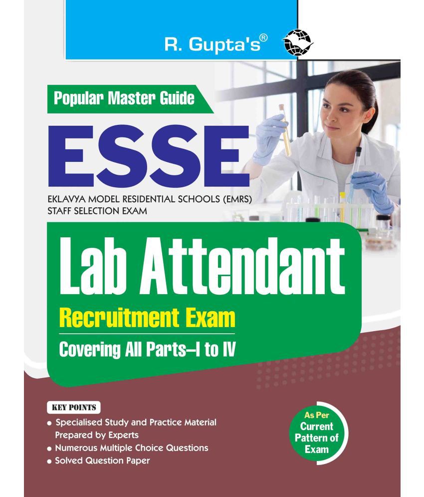     			ESSE : EMRS – Lab Attendant Recruitment Exam Guide (Covering all Parts–I to IV)