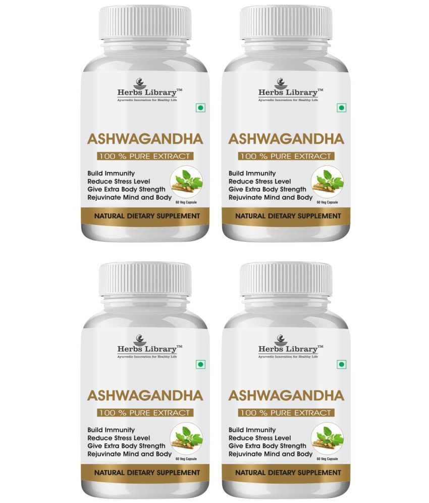     			Herbs Library Ashwagandha Extract , Improve Muscles Strength, Energy and Immunity, 60 Capsules