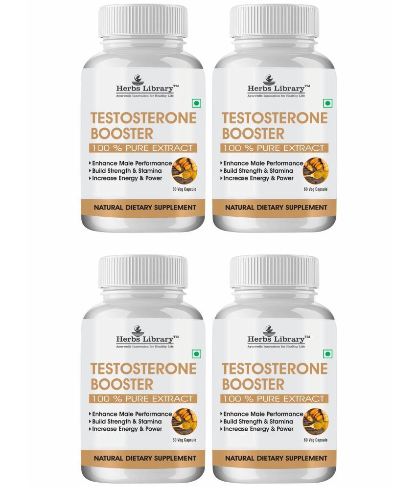    			Herbs Testosterone Supplement Improve Overall Health, 60 Capsules each (Pack of 4)