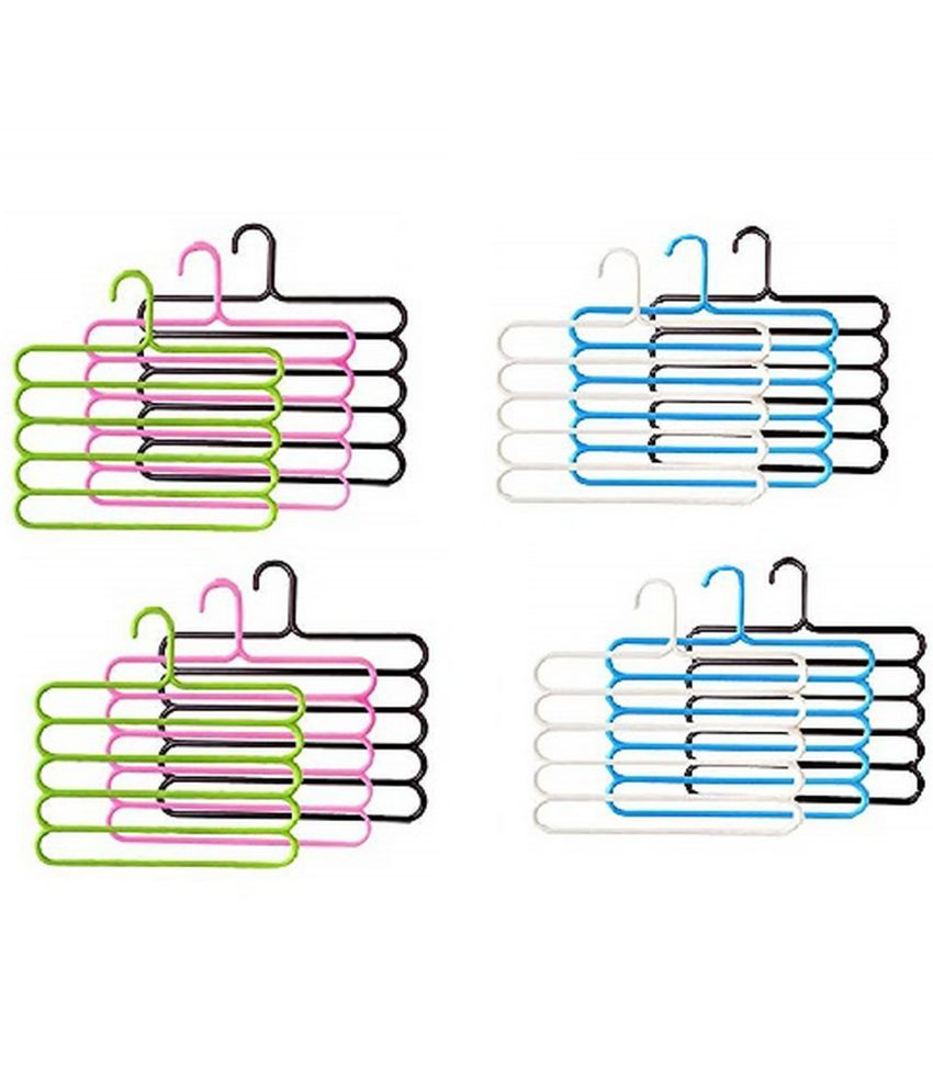     			Home Lane - Plastic Standard Clothes Hangers ( Pack of 12 )