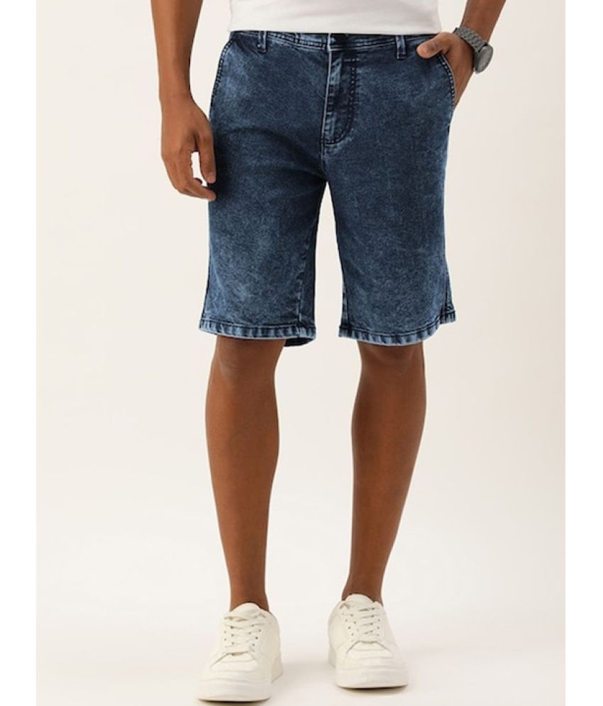     			IVOC - Blue Cotton Blend Men's Denim Shorts ( Pack of 1 )