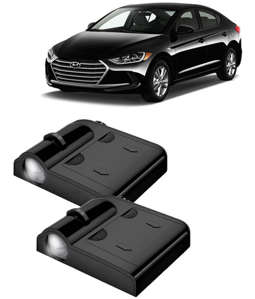     			Kingsway Car Logo Shadow Light for Hyundai Elantra, 2016 - 2019 Model, Car Door Welcome Light, 3D Car Logo Wireless LED Projector with Magnet Sensor Auto On/Off, 2Pcs Car Ghost Light