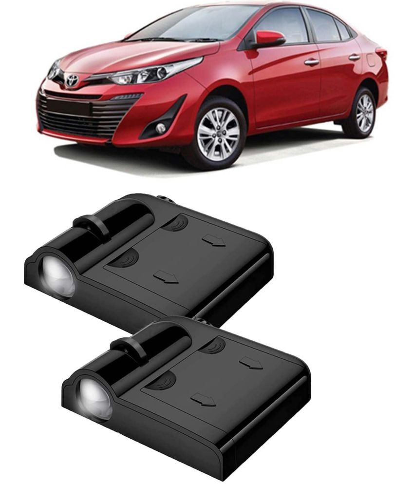     			Kingsway Car Logo Shadow Light for Toyota Yaris, 2018 Onwards Model, Car Door Welcome Light, 3D Car Logo Wireless LED Projector with Magnet Sensor Auto On/Off, 2Pcs Car Ghost Light