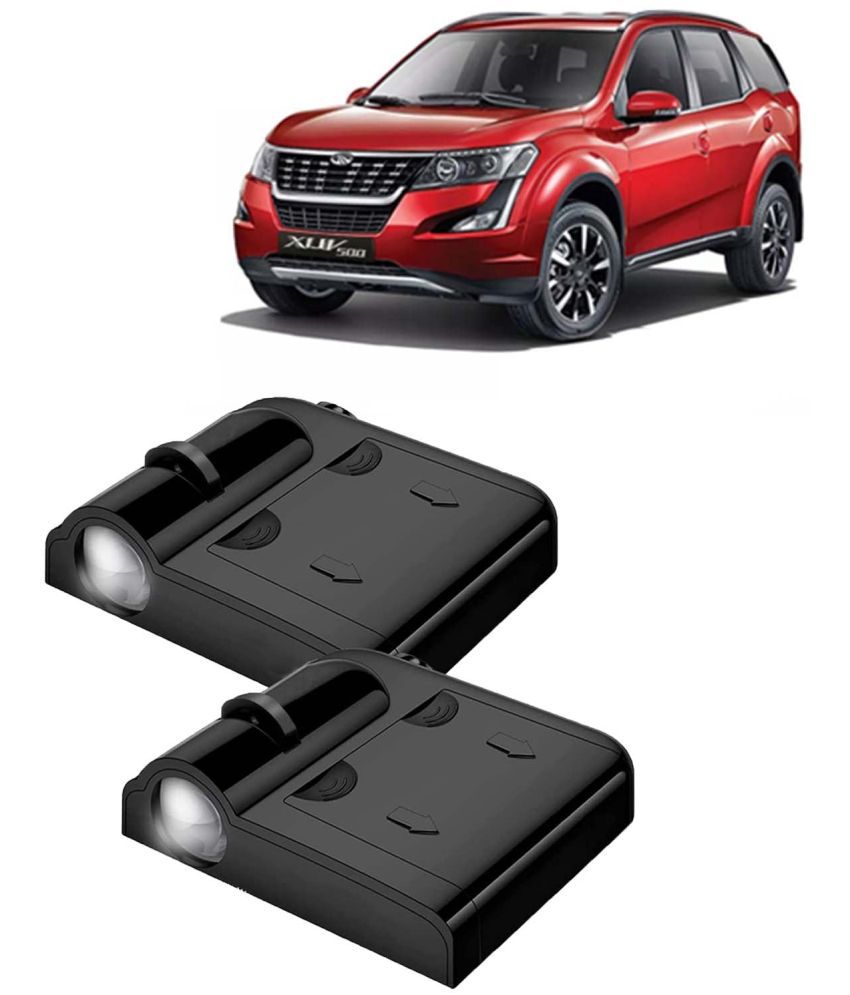     			Kingsway Car Logo Shadow Light for Mahindra XUV 500, 2018 - 2021 Model, Car Door Welcome Light, 3D Car Logo Wireless LED Projector with Magnet Sensor Auto On/Off, 2Pcs Car Ghost Light