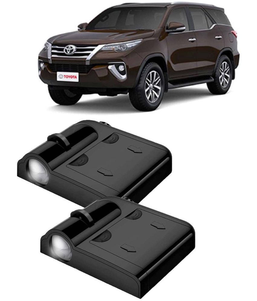     			Kingsway Car Logo Shadow Light for Toyota Fortuner, 2017 - 2020 Model, Car Door Welcome Light, 3D Car Logo Wireless LED Projector with Magnet Sensor Auto On/Off, 2Pcs Car Ghost Light
