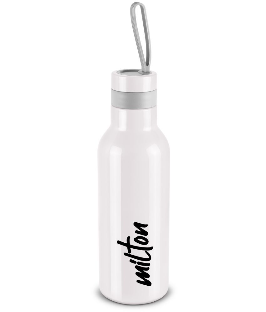     			Milton New Smarty 600 Thermosteel Hot and Cold Water Bottle, 490 mL, White