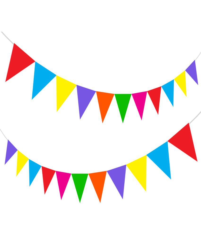     			Zyozi 300 GSM Paper Party Bunting Flags Banner for Birthday Decoration, (48 Pieces)