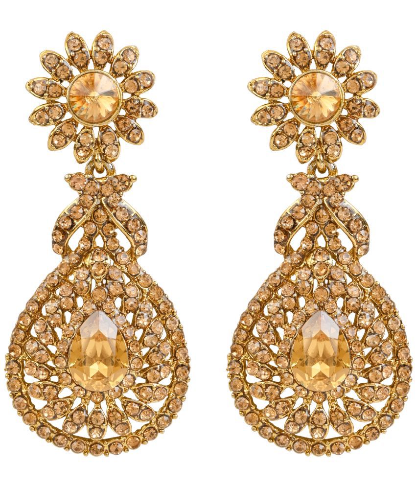     			I Jewels - Gold Chandbalis Earrings ( Pack of 1 )