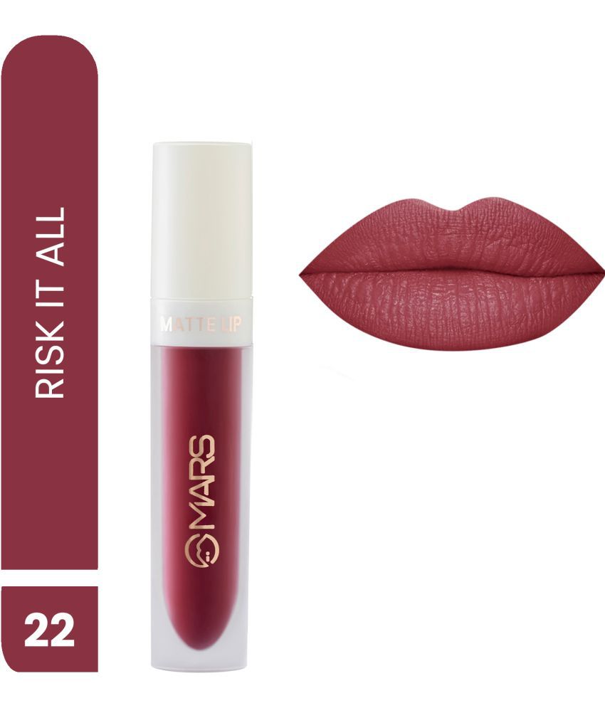     			MARS - Poppy Red Glossy Lipstick 4.5