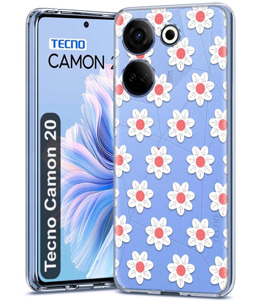     			NBOX - Multicolor Printed Back Cover Silicon Compatible For Tecno Camon 20 ( Pack of 1 )