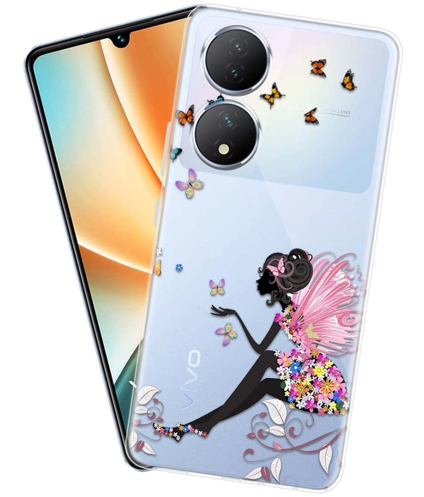     			NBOX - Multicolor Printed Back Cover Silicon Compatible For Vivo Y100 ( Pack of 1 )