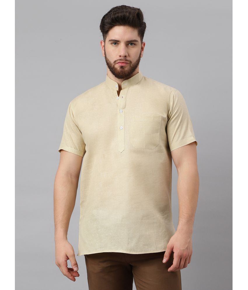     			RIAG - Beige Cotton Blend Regular Fit Men's Casual Shirt ( Pack of 1 )