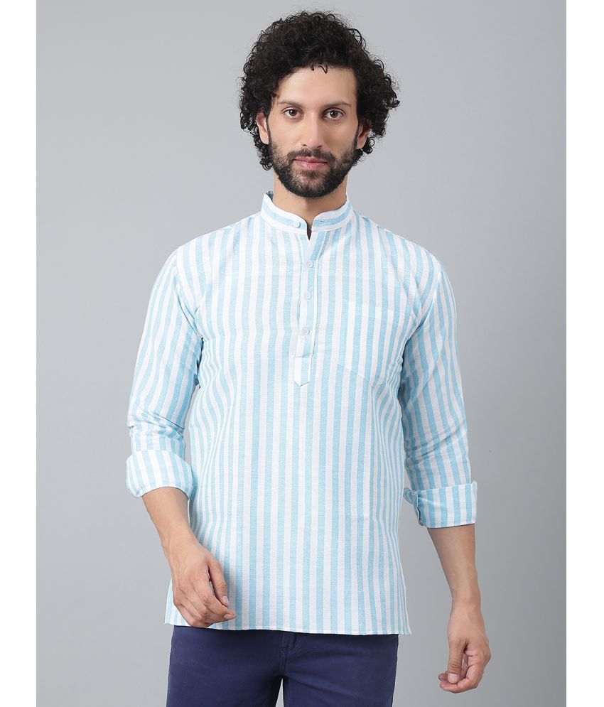     			RIAG - Blue Cotton Blend Regular Fit Men's Casual Shirt ( Pack of 1 )