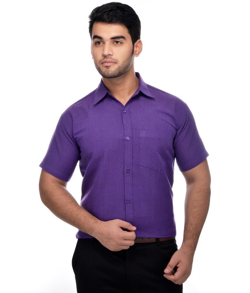     			RIAG - Purple Cotton Blend Regular Fit Men's Formal Shirt ( Pack of 1 )