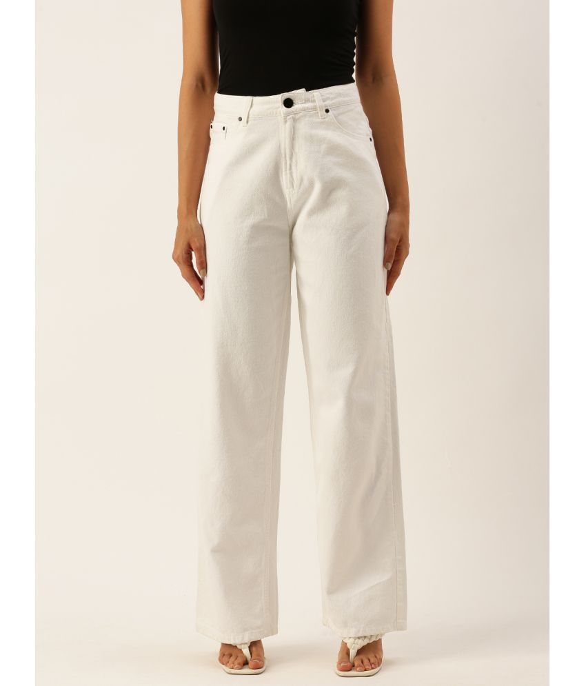     			Bene Kleed - White Cotton Regular Fit Women's Jeans ( Pack of 1 )