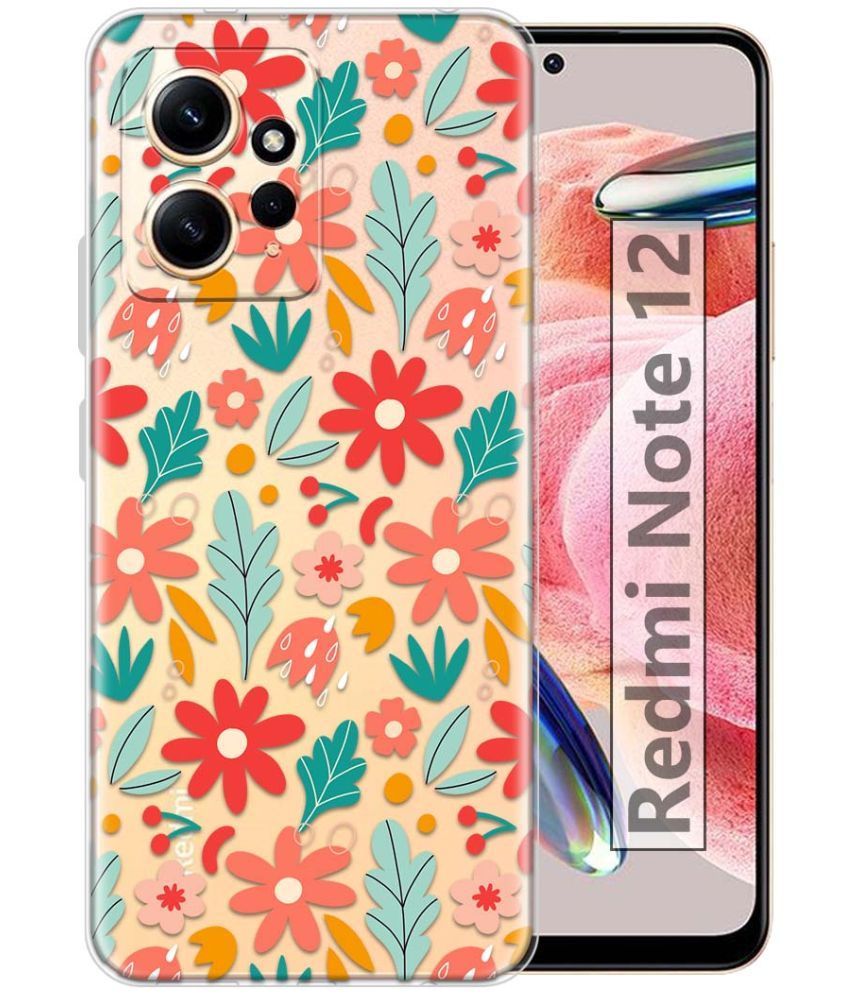     			NBOX - Multicolor Printed Back Cover Silicon Compatible For Redmi Note 12 4G ( Pack of 1 )