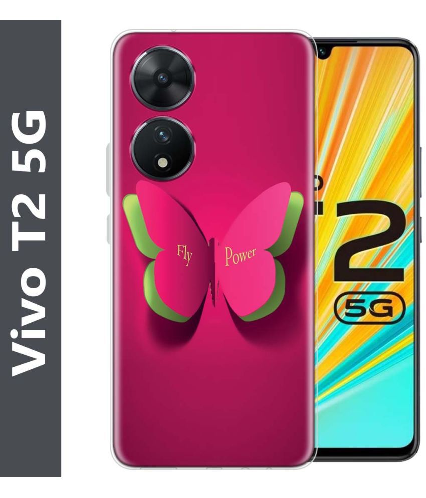     			NBOX - Multicolor Printed Back Cover Silicon Compatible For Vivo T2 5G ( Pack of 1 )